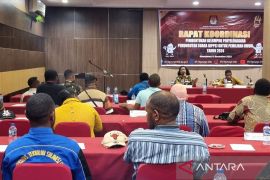 KPU Pegaf gelar rakor bersama PPD untuk perekrutan KPPS