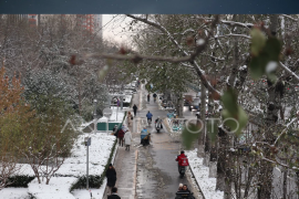 Salju pertama turun pada musim dingin di Beijing Page 1 Small