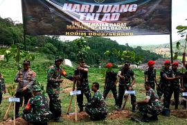 Dandim 0602/Serang ikuti penghijauan secara daring bersama KSAD