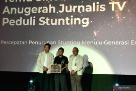 BKKBN  beri penghargaan kepada jurnalis televisi peduli stunting