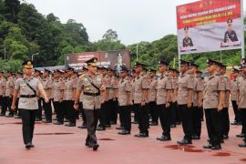Upacara penutupan Pendidikan Bintara gelombang II 2023 di SPN Polda Kaltara