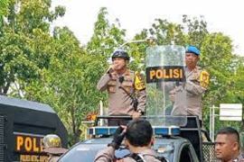 Polisi terjunkan 840 personel gabungan untuk amankan aksi buruh di Patung Kuda