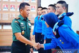 Pangdam II/Sriwijaya terima audiensi siswa SMA Taruna Nusantara
