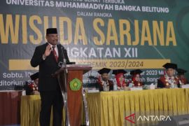 Hadiri wisuda Universitas Muhammadiyah, Pj Gubernur Babel: Jadilah job creator bukan job seeker