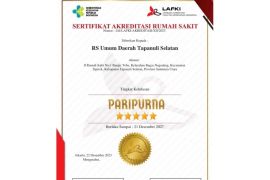 RSUD Tapsel raih akreditasi tingkat paripurna