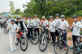 Bank Kalsel-Pemkab Tabalong bersinergi melalui olah raga bersepeda