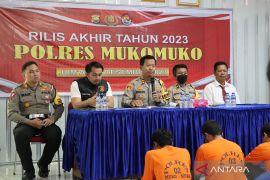 Polres Mukomuko selesaikan 91 kasus kriminal dalam setahun