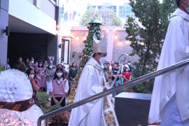 Suasana Misa malam Natal 2023 di Gereja Katedral