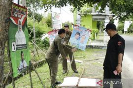 Tim gabungan Bangka Barat tertibkan APK di zona larangan