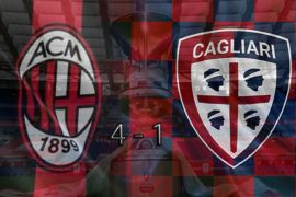Milan lengserkan Cagliari untuk maju ke perempat final Piala Italia