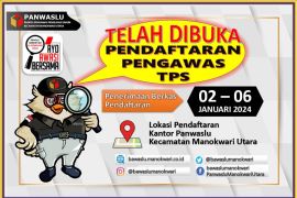 Panwas Distrik Manokwari Utara buka pendaftaran Pengawas TPS