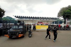 Polisi siagakan kendaraan taktis untuk pengamanan Debat Pilpres