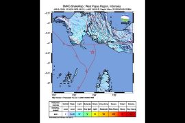 Gempa magnitudo 5,3 guncang wilayah barat daya Kaimana