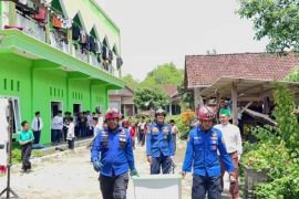 Damkar Trenggalek amankan ular piton masuk pondok pesantren