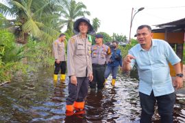 75 TPS di delapan kecamatan di Rokan Hilir terendam banjir