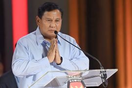 Prabowo hadiri konsolidasi partai di Medan pada hari ke-47 kampanye