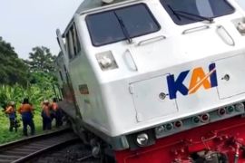 KA Pandalungan anjlok di Tanggulangin Sidoarjo