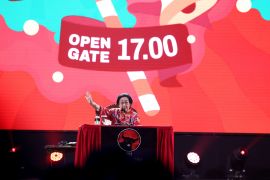 Ketum PDIP Megawati Soekarnoputri rayakan ulang tahun ke-77