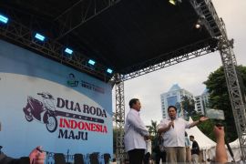 Prabowo terharu didukung komunitas ojek daring di Pilpres 2024