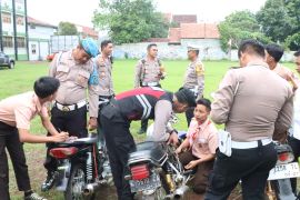 Polres Jepara razia knalpot brong di sekolah