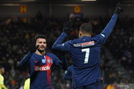 Kylian Mbappe bawa PSG melaju ke 16 besar Piala Prancis