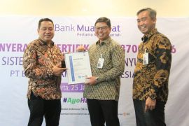 Bank Muamalat raih sertifikasi ISO terapkan sistem manajemen antisuap
