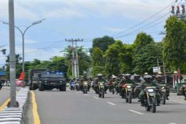 Kodim 1710 Mimika gelar patroli  jaga kamtibmas saat pemilu