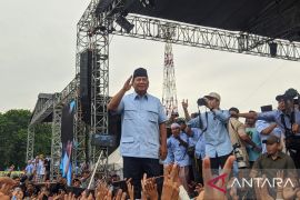 Prabowo kampanye di Sumedang, Gibran di Bandung