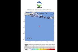 Gempa M5,6 guncang barat daya Kuta Selatan, Bali