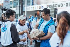 Warga Medan antusias ikuti senam "gemoy" TKD Prabowo-Gibran