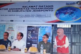 Dinkes Jeneponto kolaborasi mahasiswa Unhas menggelar donor darah