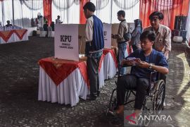 Simulasi pemungutan suara Pemilu 2024 di Tasikmalaya