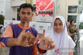 FOTO - Simulasi pemungutan suara Pemilu 2024