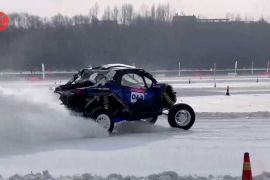 China gelar reli mobil salju di Changchun