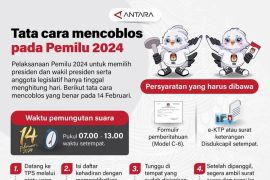 Tata cara mencoblos di Pemilu 2024