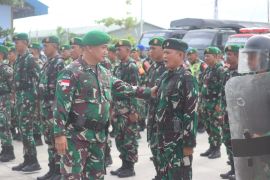 Danrem 092/Maharajalila Cek Kesiapan Prajurit TNI Jelang Pemilu