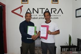LKBN ANTARA-Diskominfosta Bangka Tengah perkuat kerjasama pemberitaan