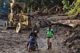 Polsek Mentewe bersiaga di lokasi longsor KM 66-67