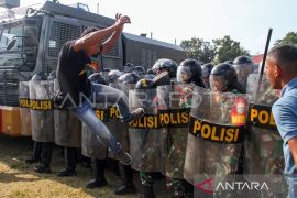 Korem Lilawangsa cek kesiapan TNI-Polri amankan pemilu lewat simulasi ricuh