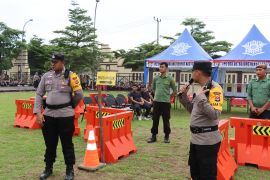 Polres Serang gelar simulasi sistem pengamanan TPS Pemilu 2024