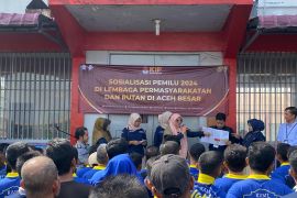 KIP Aceh Besar sosialisasi Pemilu di Lapas Kelas II A