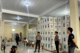 Polres Majene intensifkan patroli pengawasan logistik Pemilu 2024