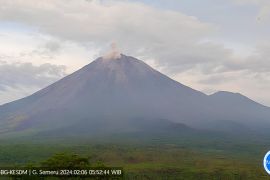 Gunung Semeru kembali lontarkan abu vulkanik