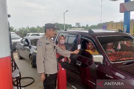 Polisi pantau distribusi BBM bersubsidi di SPBU di Bangka Barat