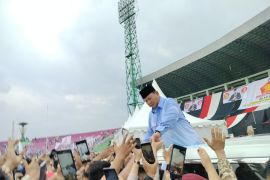 Caleg DPRD Jatim kerahkan ribuan simpatisan hadiri kampanye Prabowo