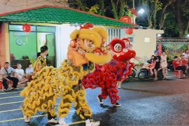 Kelenteng Hok Tek Che Tanjung Pandan suguhkan penampilan barongsai
