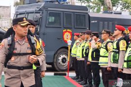 Polres OKU Timur kerahkan ratusan personel pengamanan Pemilu 2024