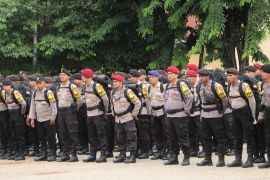 Sejumlah personel Polda NTT yang BKO diberangkatkan menjelang Pemilu