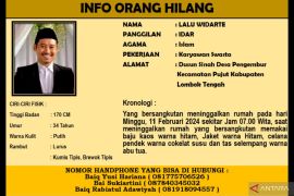 Lalu Widarte, warga Pujut yang hilang, terakhir pakai sweater hitam dan celana pendek