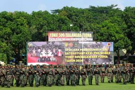 450 prajurit Yonif Raider 509 perkuat pengamanan perbatasan RI-PNG